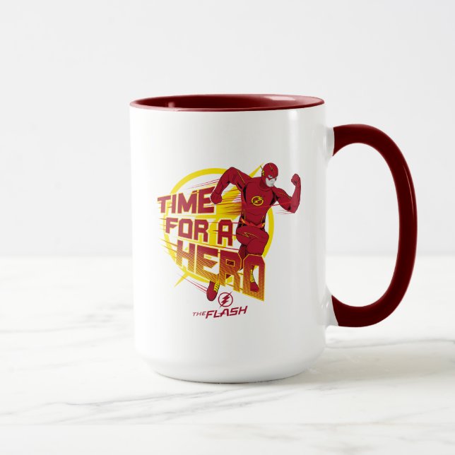 The Flash | "Time For A Hero" Graphic Mug (Right)
