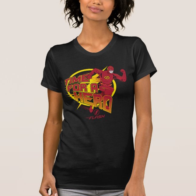 The Flash | "Time For A Hero" Graphic T-Shirt (Front)