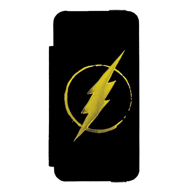 The Flash | Yellow Chest Emblem Incipio iPhone Wallet Case (Folio Front)