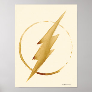 The Flash   Yellow Chest Emblem Poster