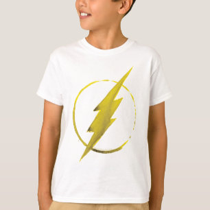 The Flash   Yellow Chest Emblem T-Shirt