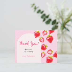 The Flat Thank You 1st Birthday Card