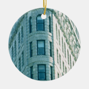 The Flatiron Building (photo) 2 Ceramic Ornament