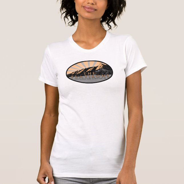 The Flatirons, Chautauqua Park, Boulder Tank Top (Front)