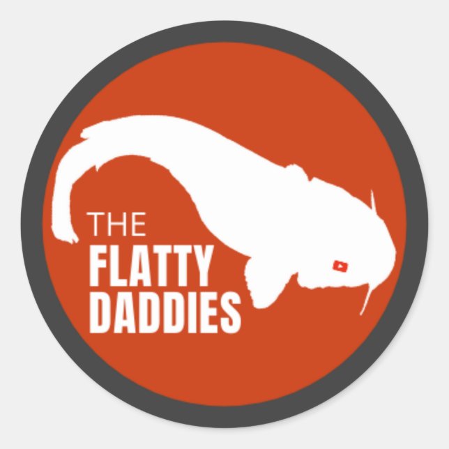 The Flatty Daddies Classic Round Sticker (Front)