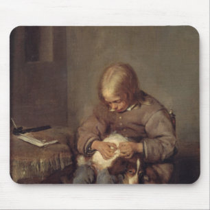 The Flea-Catcher  c.1655 Mouse Pad