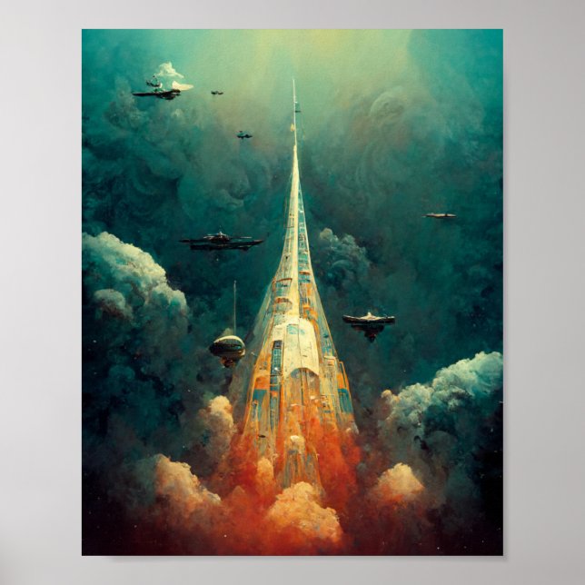 The Fleet Sci-Fi Art Poster (Front)