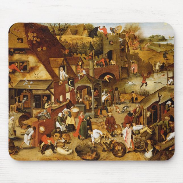 The Flemish Proverbs Mouse Pad (Front)