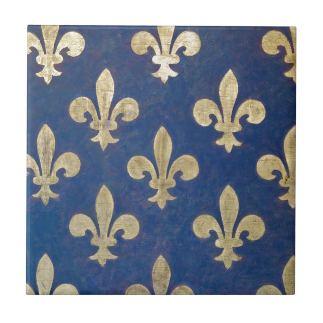 The fleur-de-lis or fleur-de-lys tile (Front)