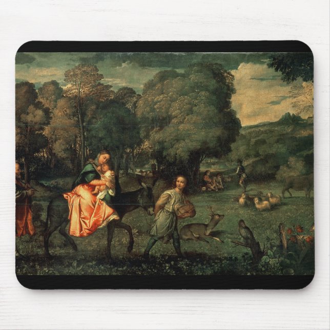 The Flight into Egypt, 1500s Mouse Pad (Front)