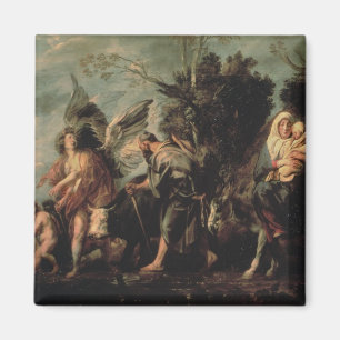 The Flight into Egypt, 17th century Magnet