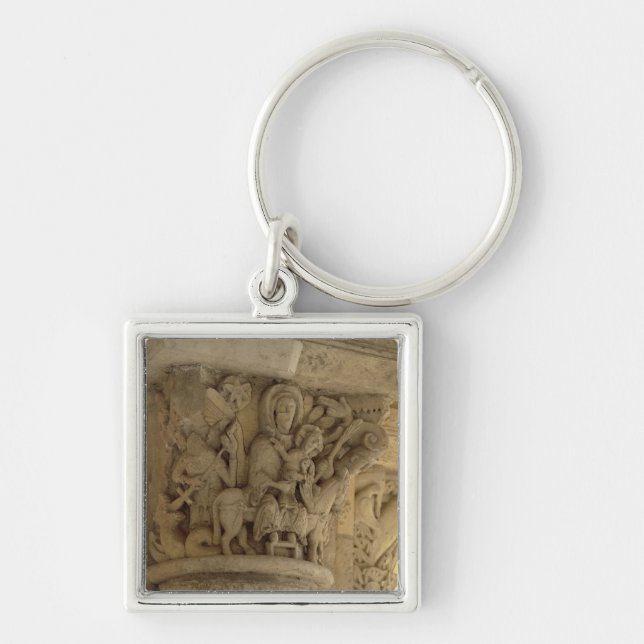 The Flight into Egypt, column capital relief from Keychain (Front)
