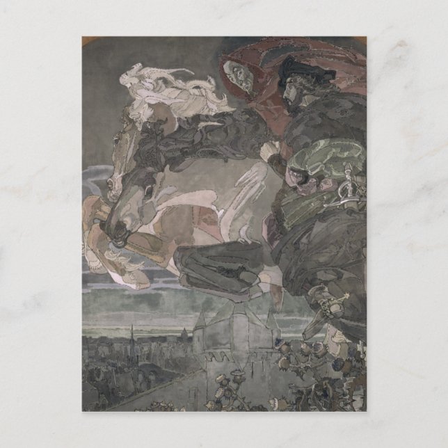 The Flight of Faust and Mephistopheles, 1896 Postcard (Front)