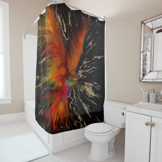 The Flight of the Phoenix – Fiery Abstract Rebirth (In Situ)