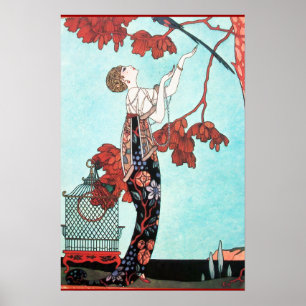 THE FLIGHTY BIRD ,BEAUTY FASHION DESIGNER POSTER