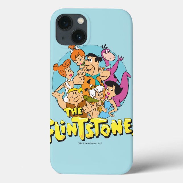 The Flintstones and Rubbles Family Graphic Case-Mate iPhone Case (Back)