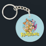 The Flintstones and Rubbles Family Graphic Keychain<br><div class="desc">The Flintstones | Check out the Flintstones and the Rubbles together in this graphic for 'The Flintstones' TV show,  featuring the show logo.</div>