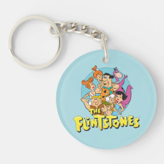 The Flintstones and Rubbles Family Graphic Keychain