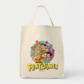 The Flintstones and Rubbles Family Graphic Tote Bag