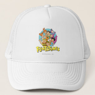 The Flintstones and Rubbles Family Graphic Trucker Hat