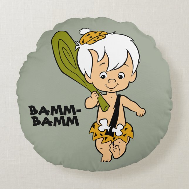The Flintstones | Bamm-Bamm Rubble Round Pillow (Front)