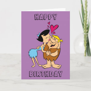 The Flintstones   Betty Kissing Barney Card