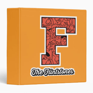 The Flintstones Collegiate Style Monogram Binder
