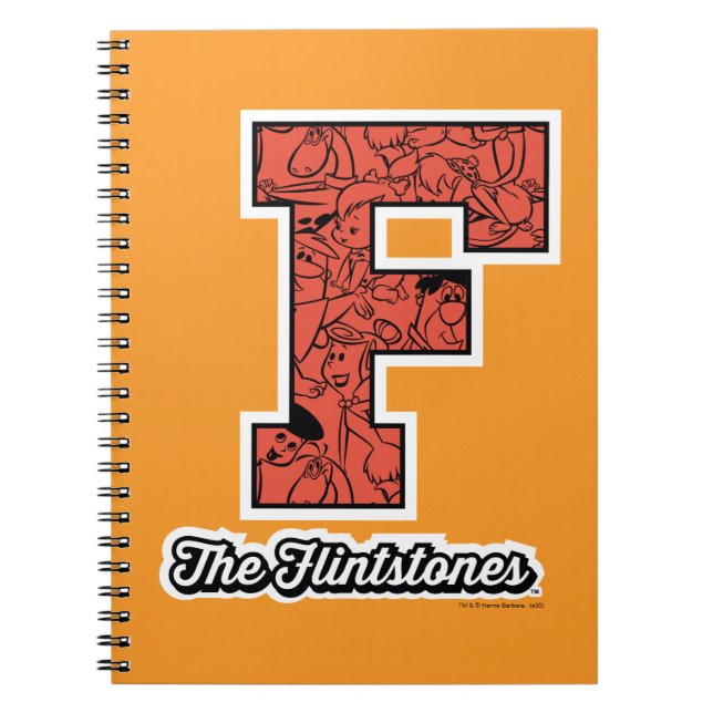 The Flintstones | Collegiate Style Monogram Notebook (Front)