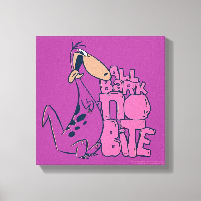 The Flintstones | Dino - All Bark No Bite Canvas Print (Front)