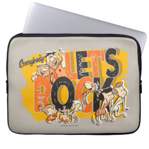 The Flintstones Everybody Let's Rock Laptop Sleeve