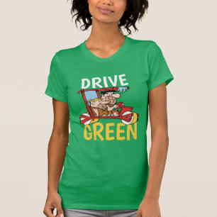 The Flintstones   Fred & Barney - Drive Green T-Shirt