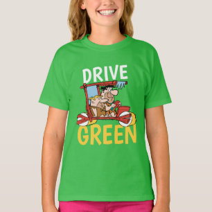 The Flintstones   Fred & Barney - Drive Green T-Shirt