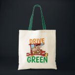 The Flintstones | Fred & Barney - Drive Green Tote Bag<br><div class="desc">Check out Fred driving Barney in his eco-friendly,  foot-powered car!</div>