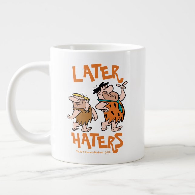 The Flintstones | Fred & Barney - Later Haters Large Coffee Mug (Left)
