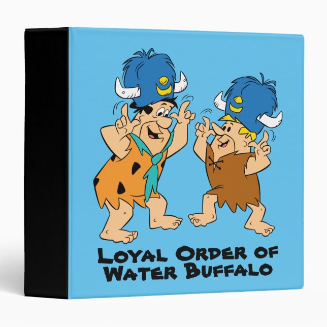 The Flintstones | Fred & Barney Water Buffaloes Binder (Front/Spine)