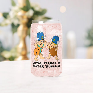 The Flintstones | Fred & Barney Water Buffaloes Can Glass