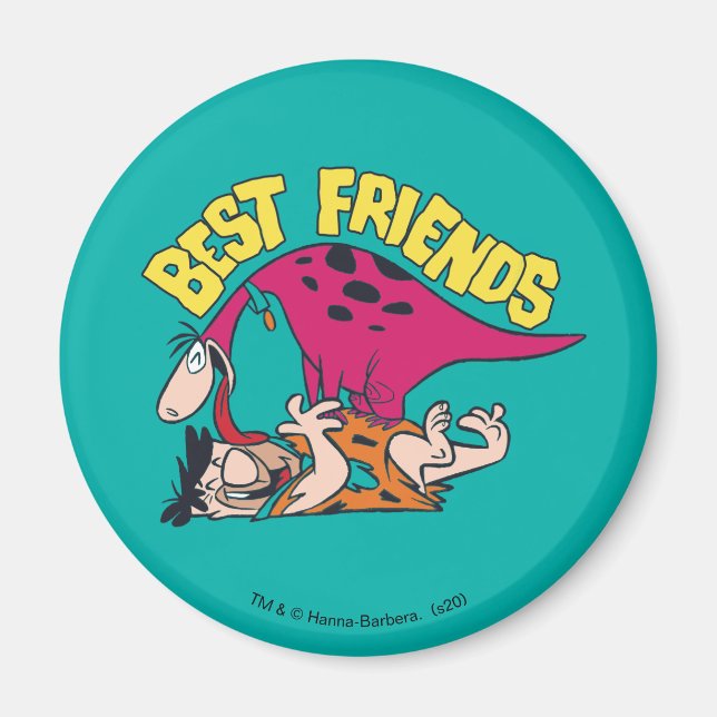 The Flintstones | Fred & Dino - Best Friends Magnet (Front)