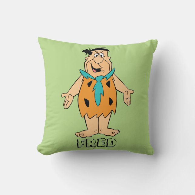 The Flintstones | Fred Flintstone Throw Pillow (Front)