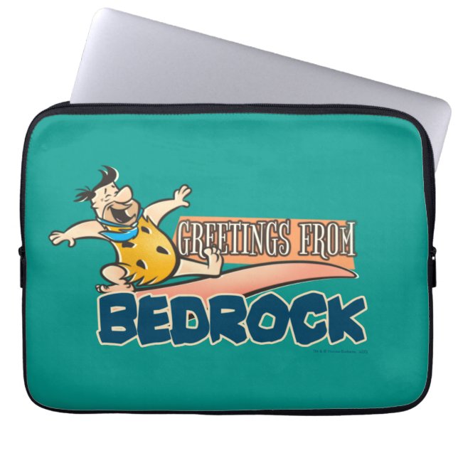 The Flintstones | Fred - Greetings From Bedrock Laptop Sleeve (Front)