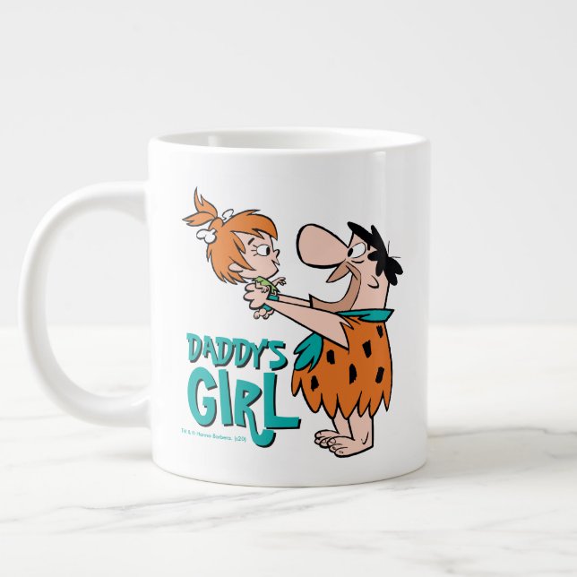 The Flintstones | Fred & Pebbles - Daddy's Girl Large Coffee Mug (Left)