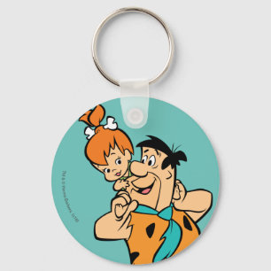 The Flintstones   Fred & Pebbles Flintstone Keychain