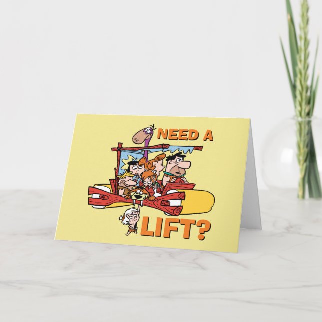 The Flintstones | Need A Lift? Card (Front)