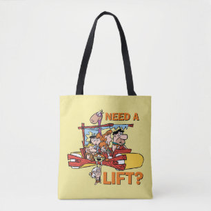 The Flintstones   Need A Lift? Tote Bag