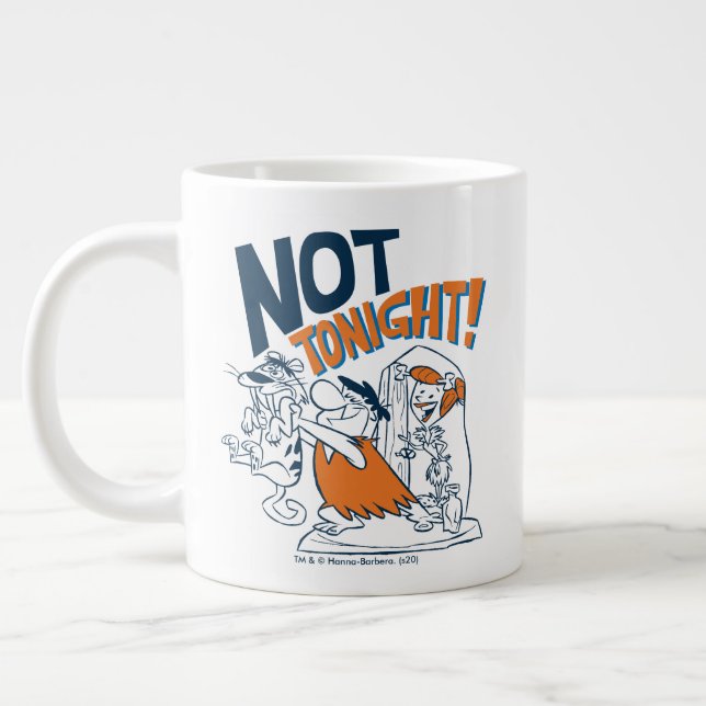 The Flintstones | Not Tonight! Large Coffee Mug (Left)