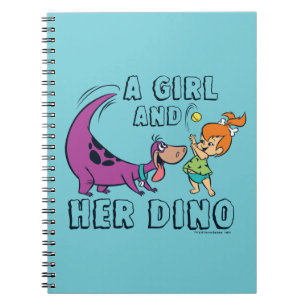 The Flintstones   Pebbles & Dino Play Ball Notebook