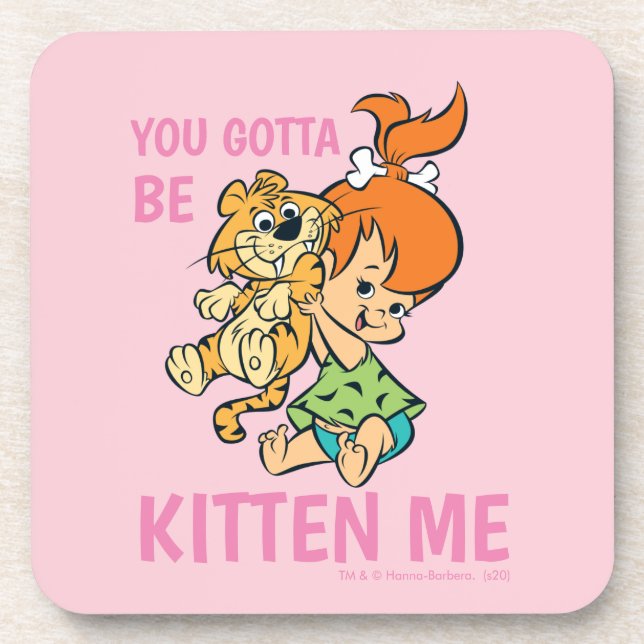The Flintstones | Pebbles & Her Tiger Coaster (Front)