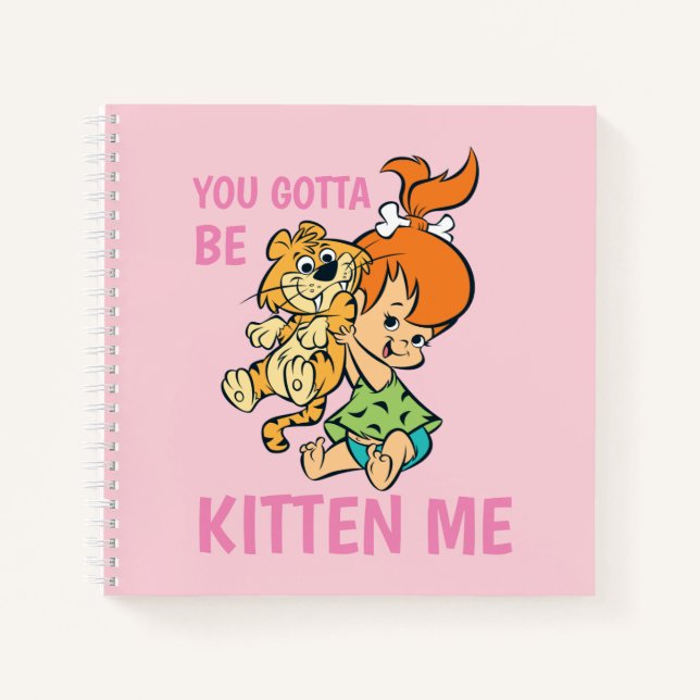 The Flintstones | Pebbles & Her Tiger Notebook (Front)