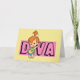 The Flintstones | Pebbles - Little Diva Card