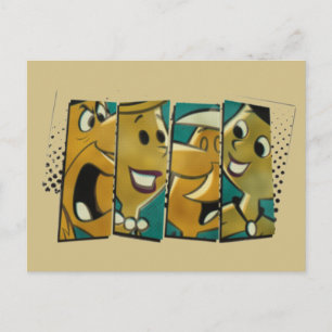 The Flintstones   Retro Comic Character Panels Postcard