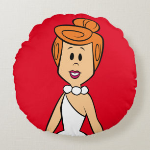 The Flintstones   Wilma Flintstone Round Pillow